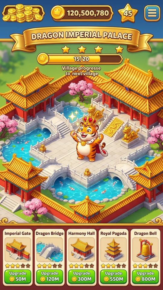 V360 916 Kingdom 25D Beijing Forbidden Golden Dragon Palace 666