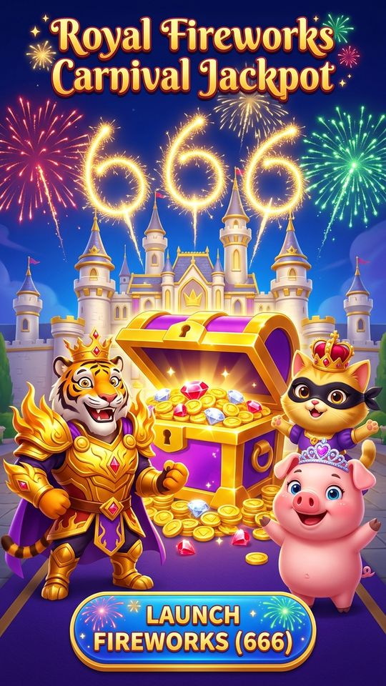 V100 053 Bonus 25D Royal 666 Fireworks Carnival Jackpot 9X16